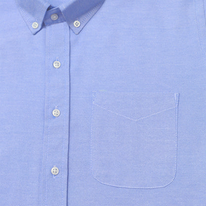 New Denim Blue Oxford Cotton Shirt For Men
