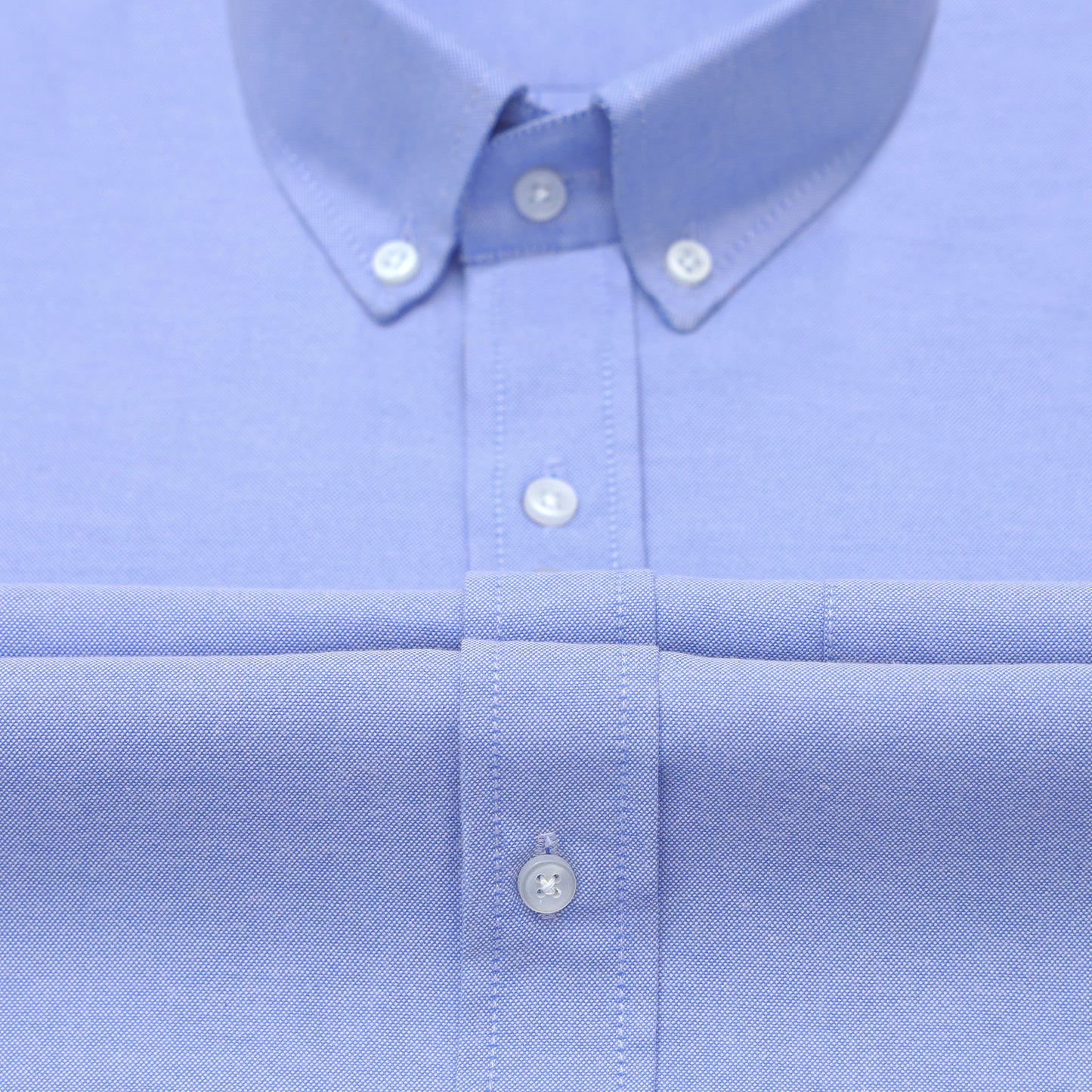 New Denim Blue Oxford Cotton Shirt For Men