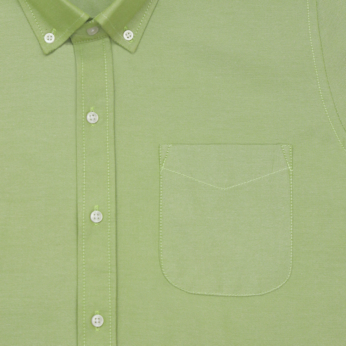 Green Oxford Cotton Shirt For Men