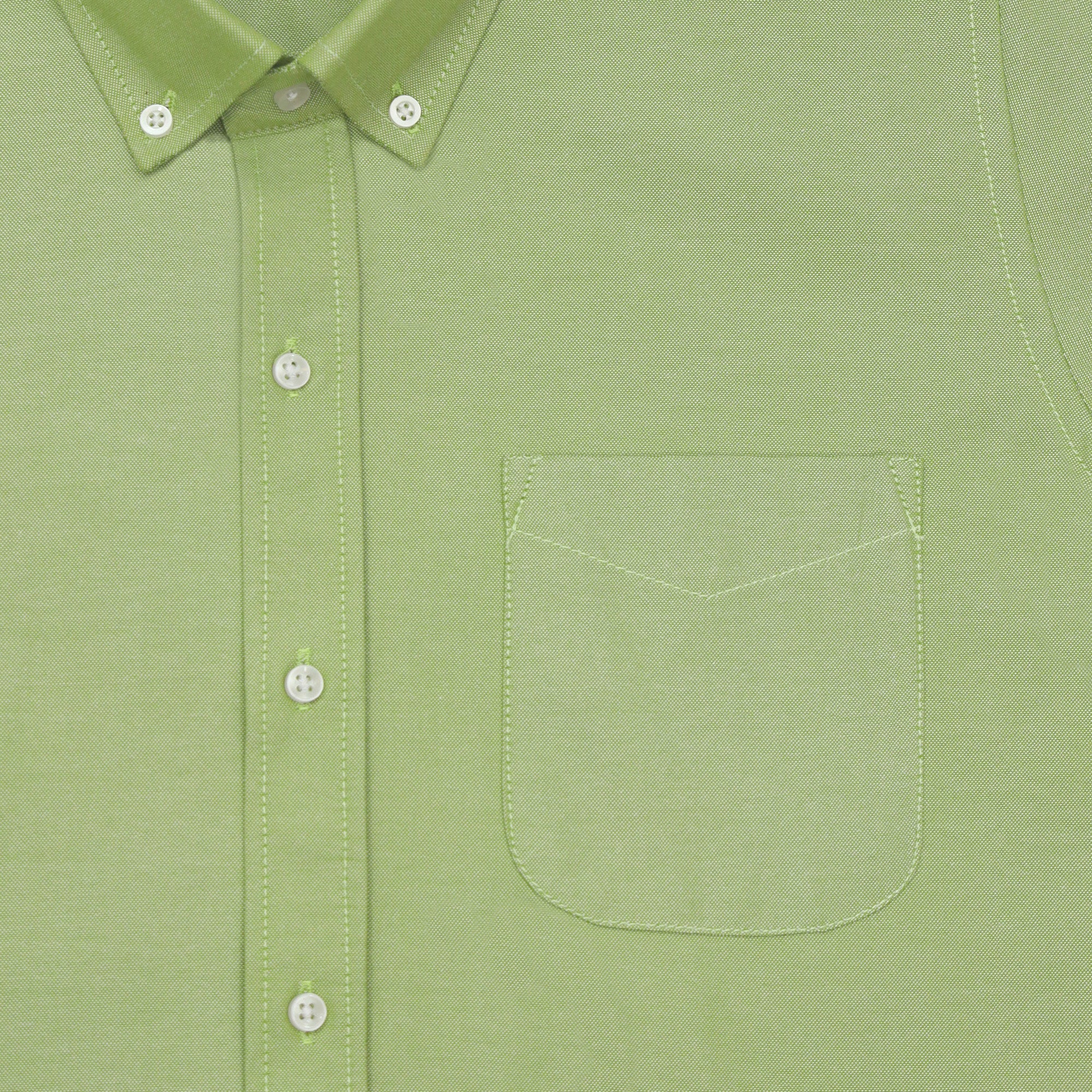 Green Oxford Cotton Shirt For Men