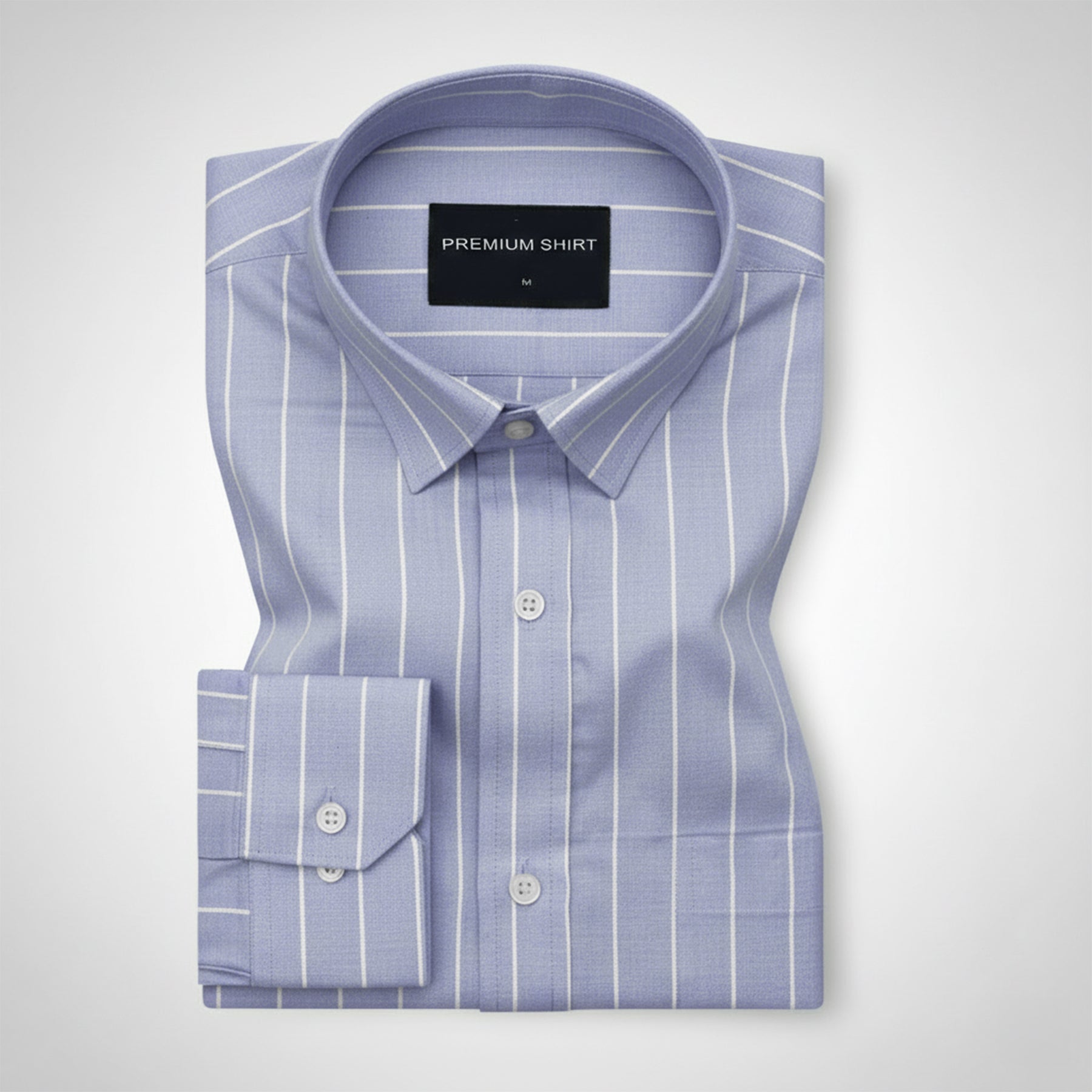 Lavender Pinstripe Oxford Shirt