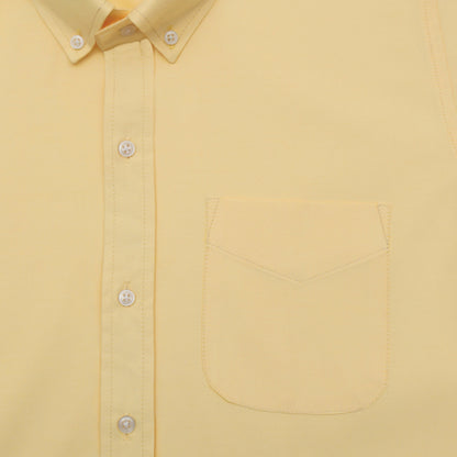 New Lemon Oxford Cotton Shirt For Men