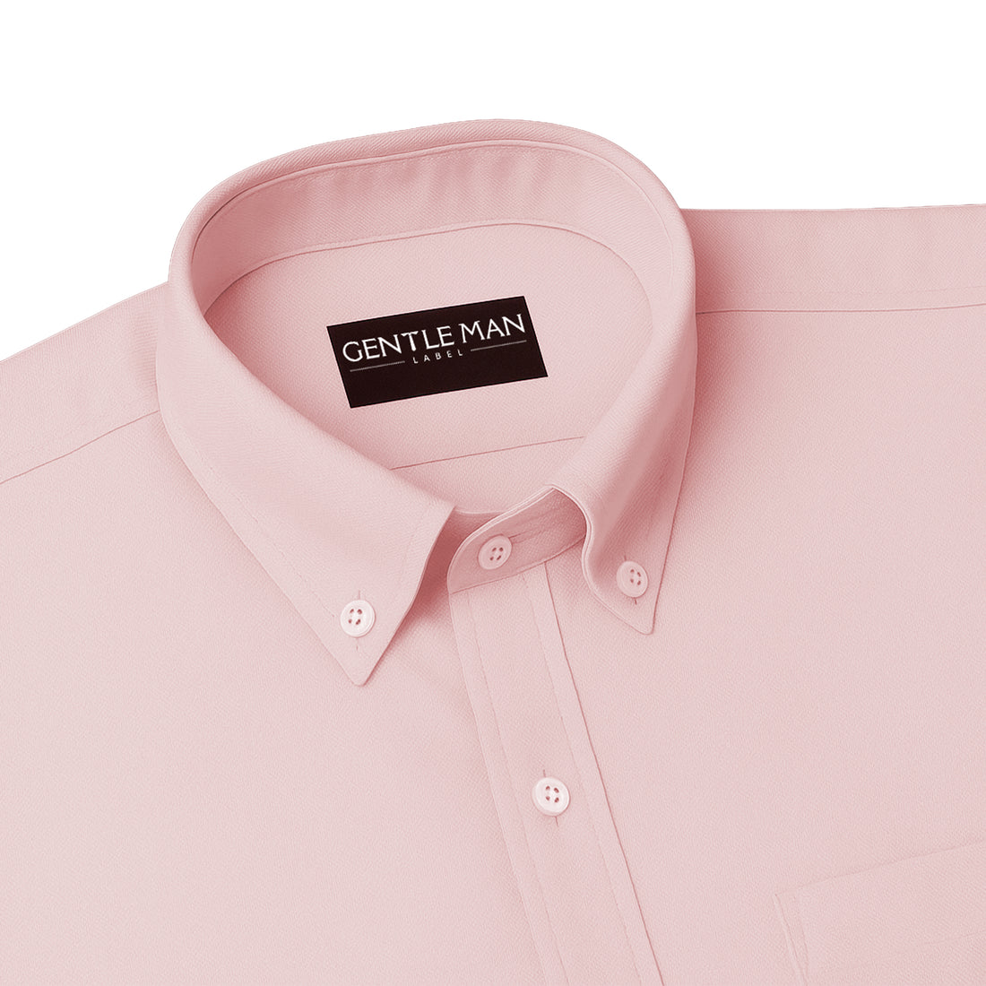 Peach Oxfords Cotton Shirt For Men