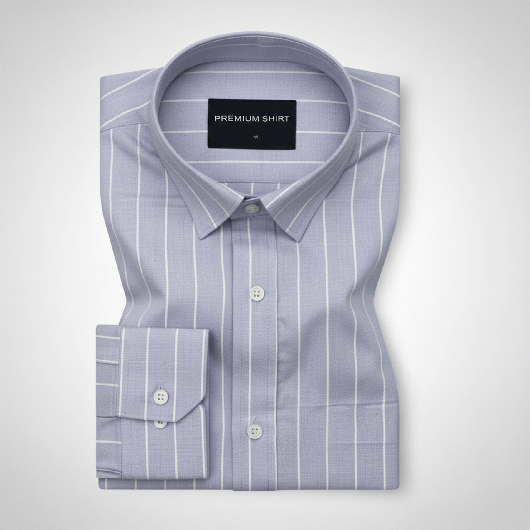 Periwinkle Pinstripe Oxford Shirt