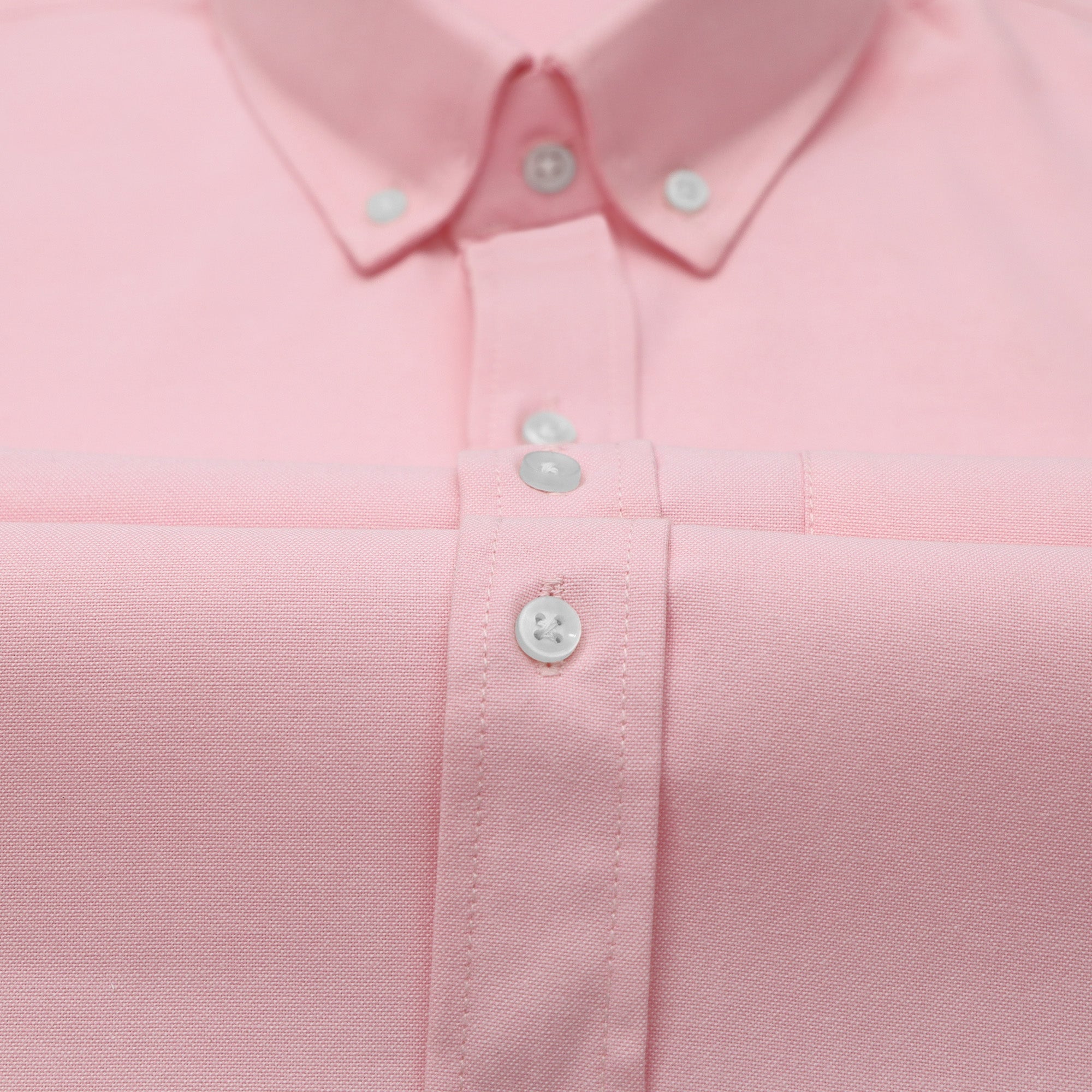 Pink Oxford Cotton Shirt For Men