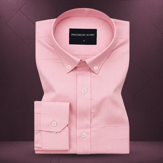 New Pink Oxford Cotton Shirt For Men