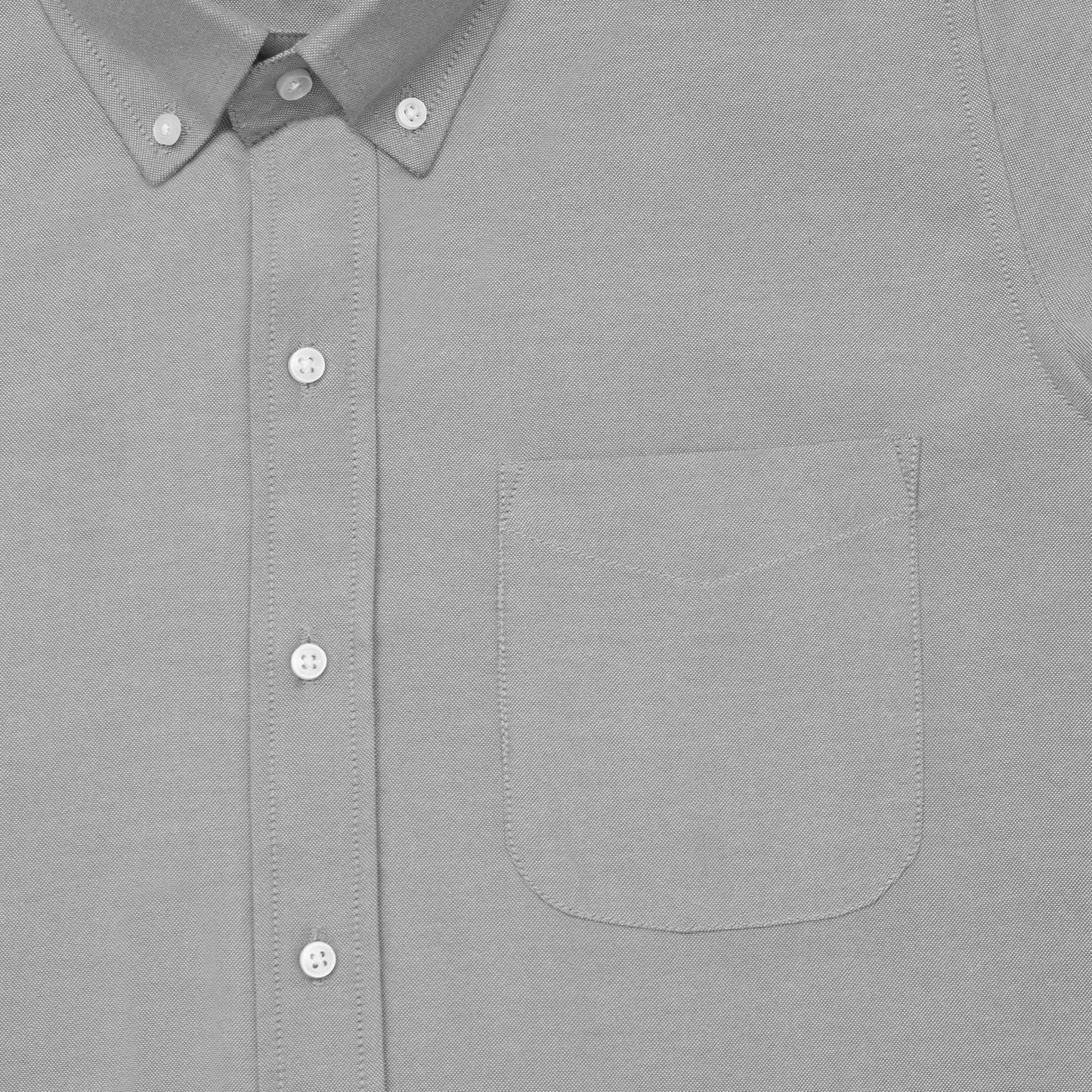 New Silver Oxford Cotton Shirt For Men