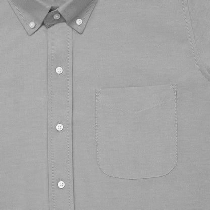New Silver Oxford Cotton Shirt For Men