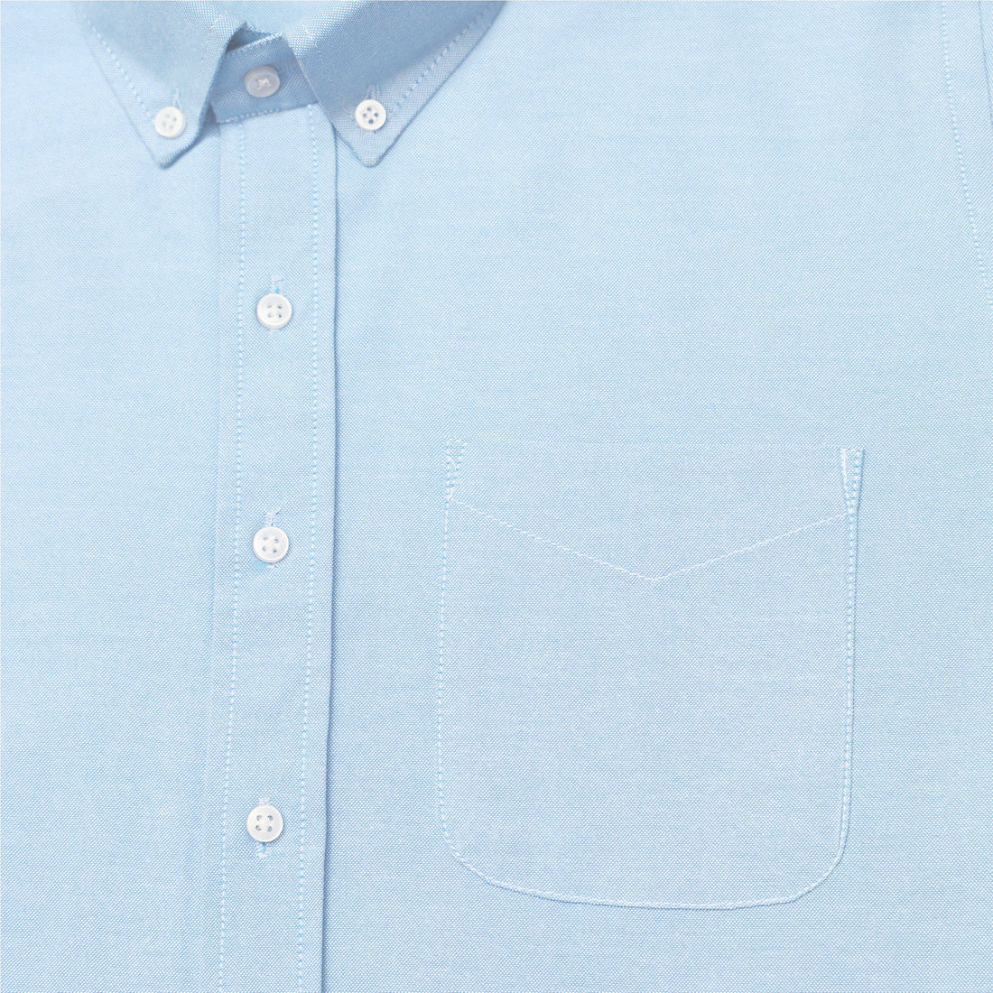 Sky Blue Oxford Cotton Shirt For Man