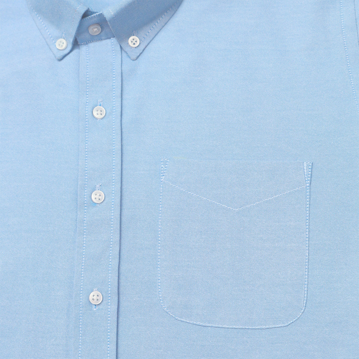 Sky Blue Oxford Cotton Shirt For Man