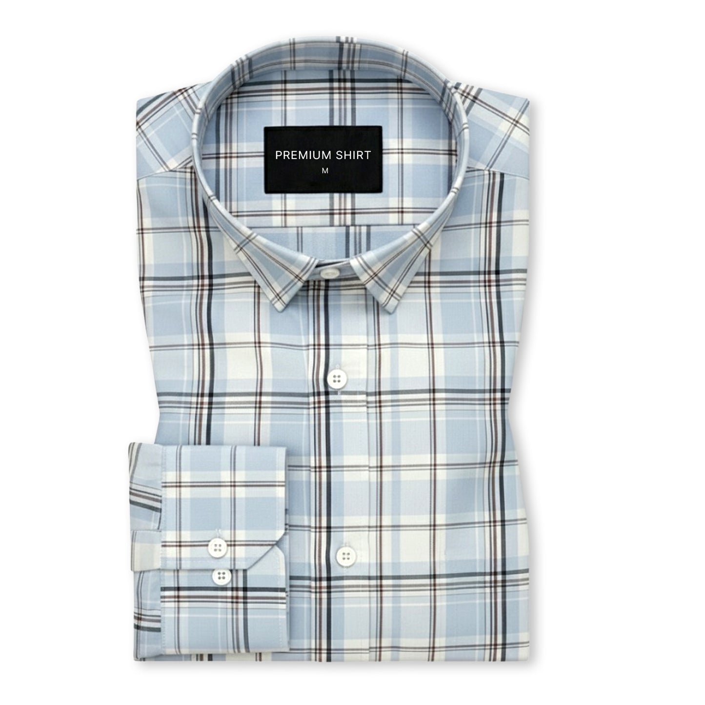 Skyline Classic Check Paper Cotton Shirt For Men