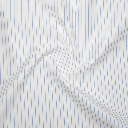 Blue Pinstripe Oxford Shirt For Men