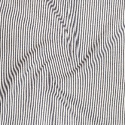 Bold Black Pinstripe Oxford Shirt For Men