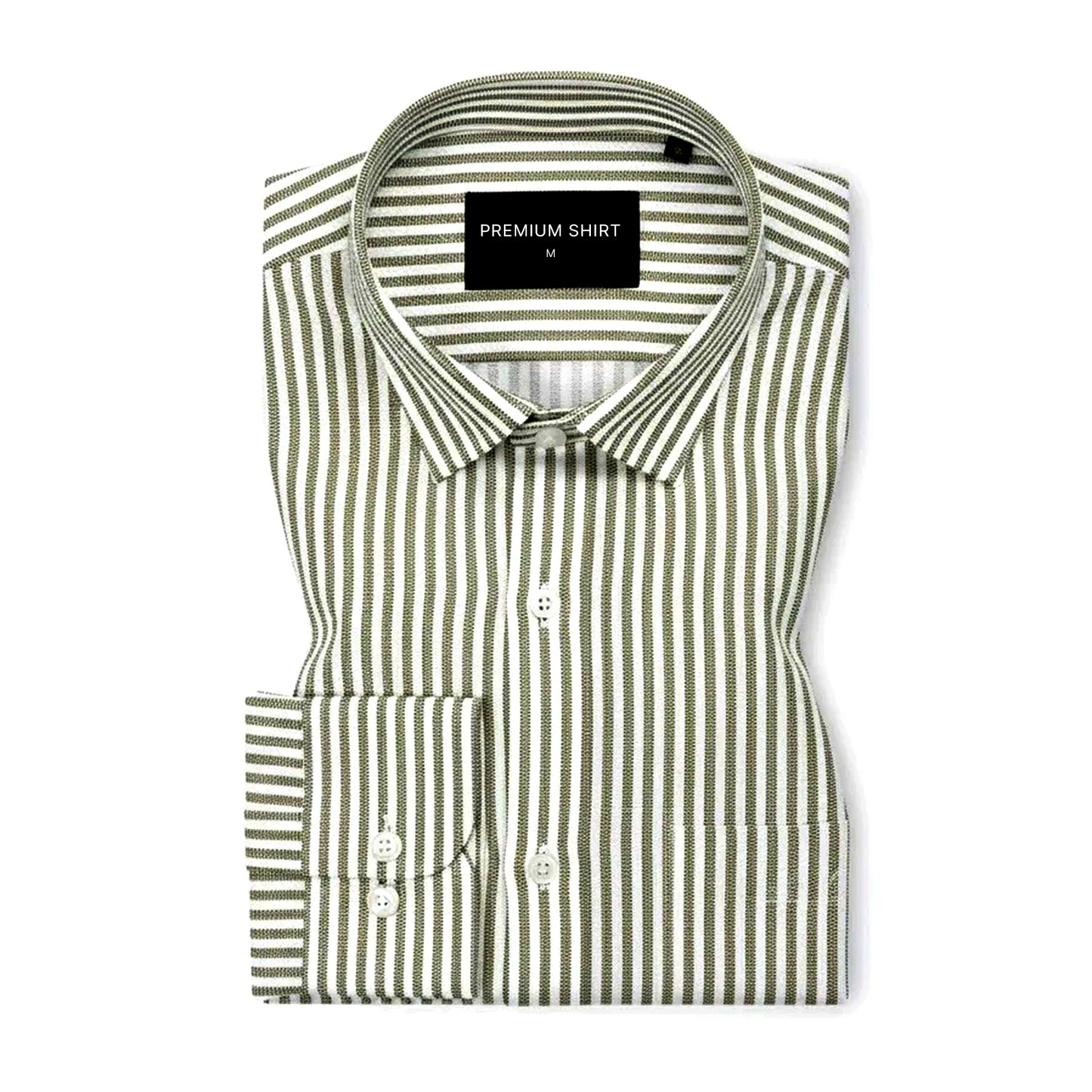 Golden Era Pinstripe Linen Shirt For Men