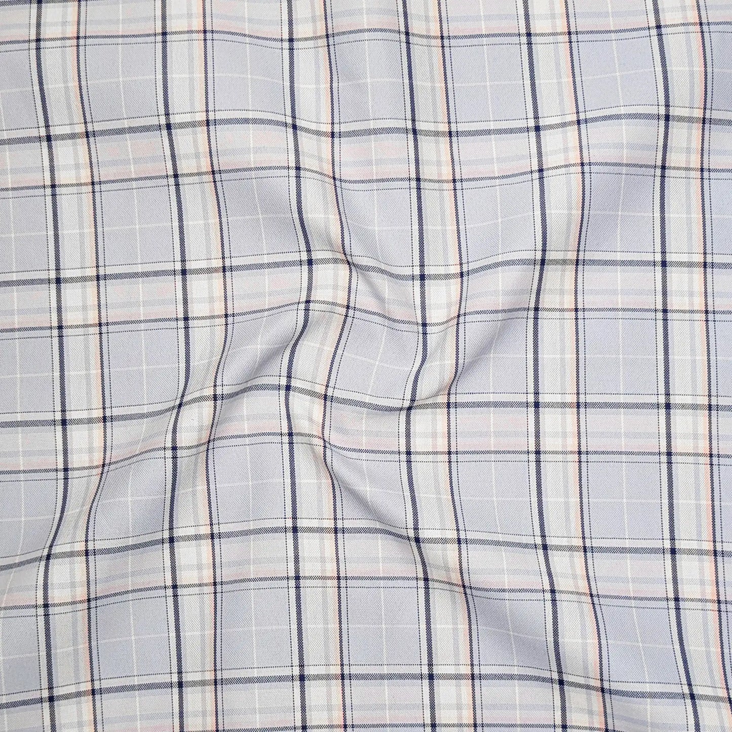 Sky Blue Classic Check Oxford Shirt for Men