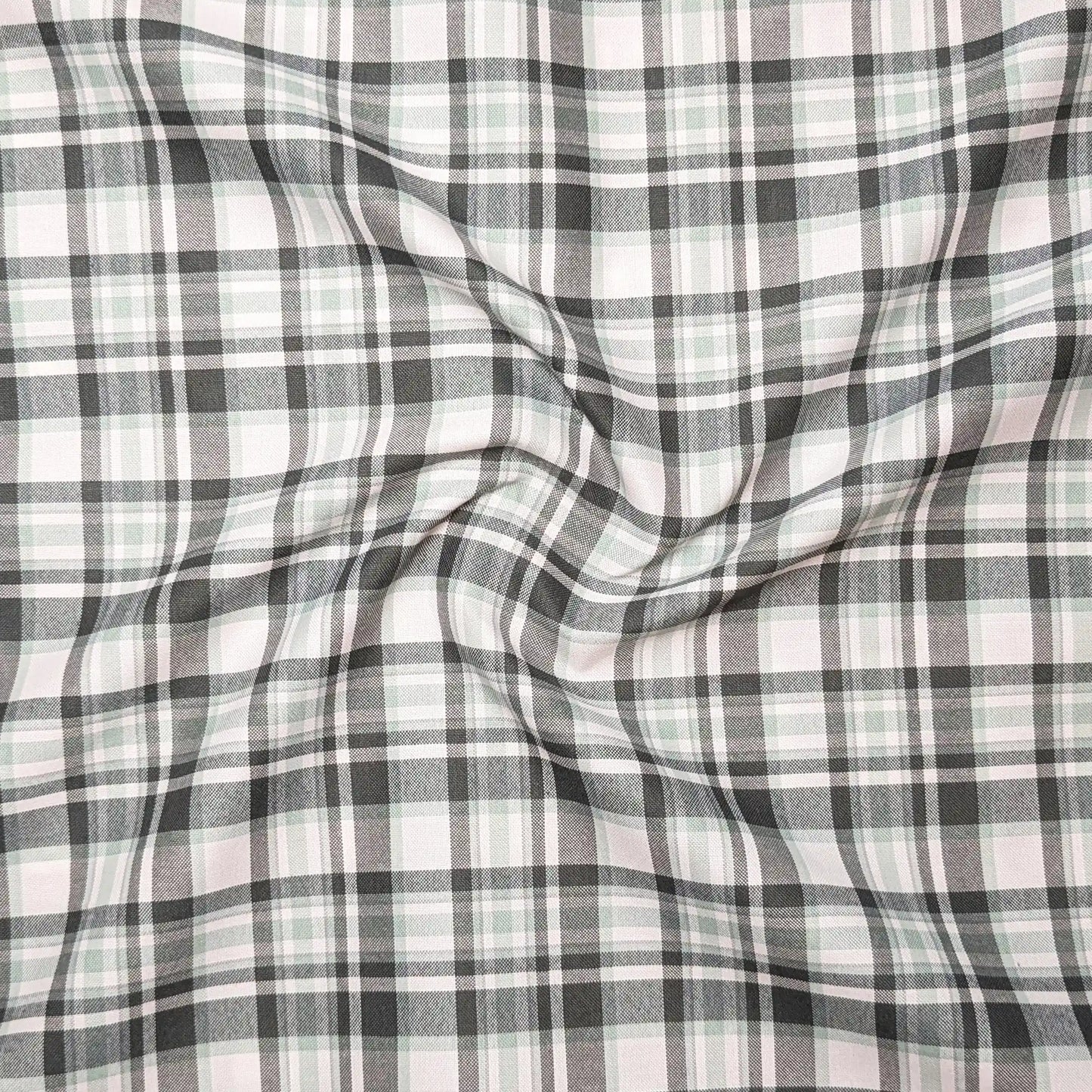 Forest Green Classic Check Cotton Blend Shirt for Men