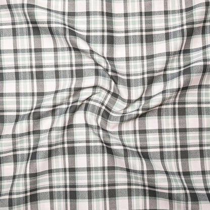 Forest Green Classic Check Cotton Blend Shirt for Men