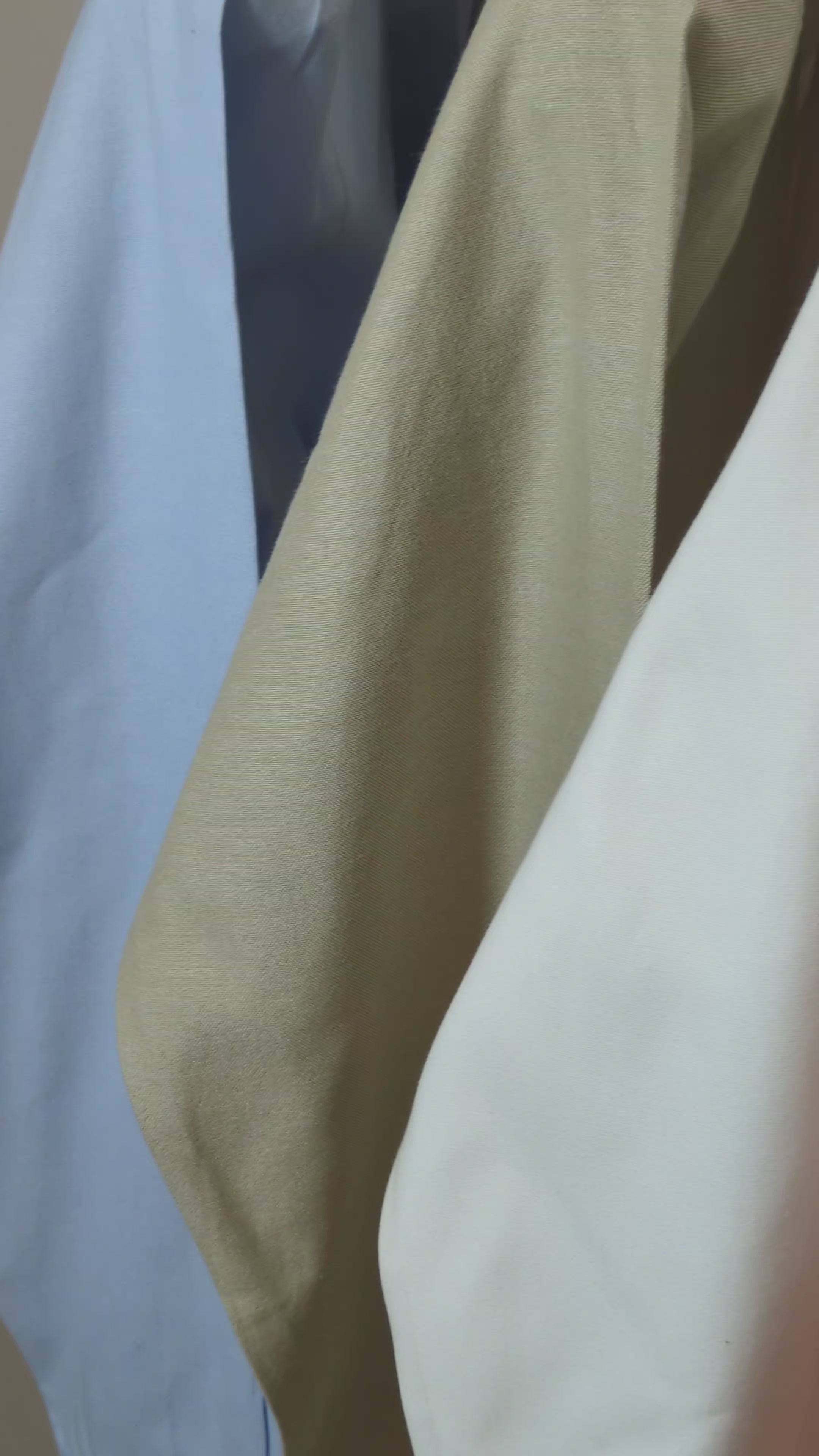 Pearl White Oxford Cotton Shirt For Man