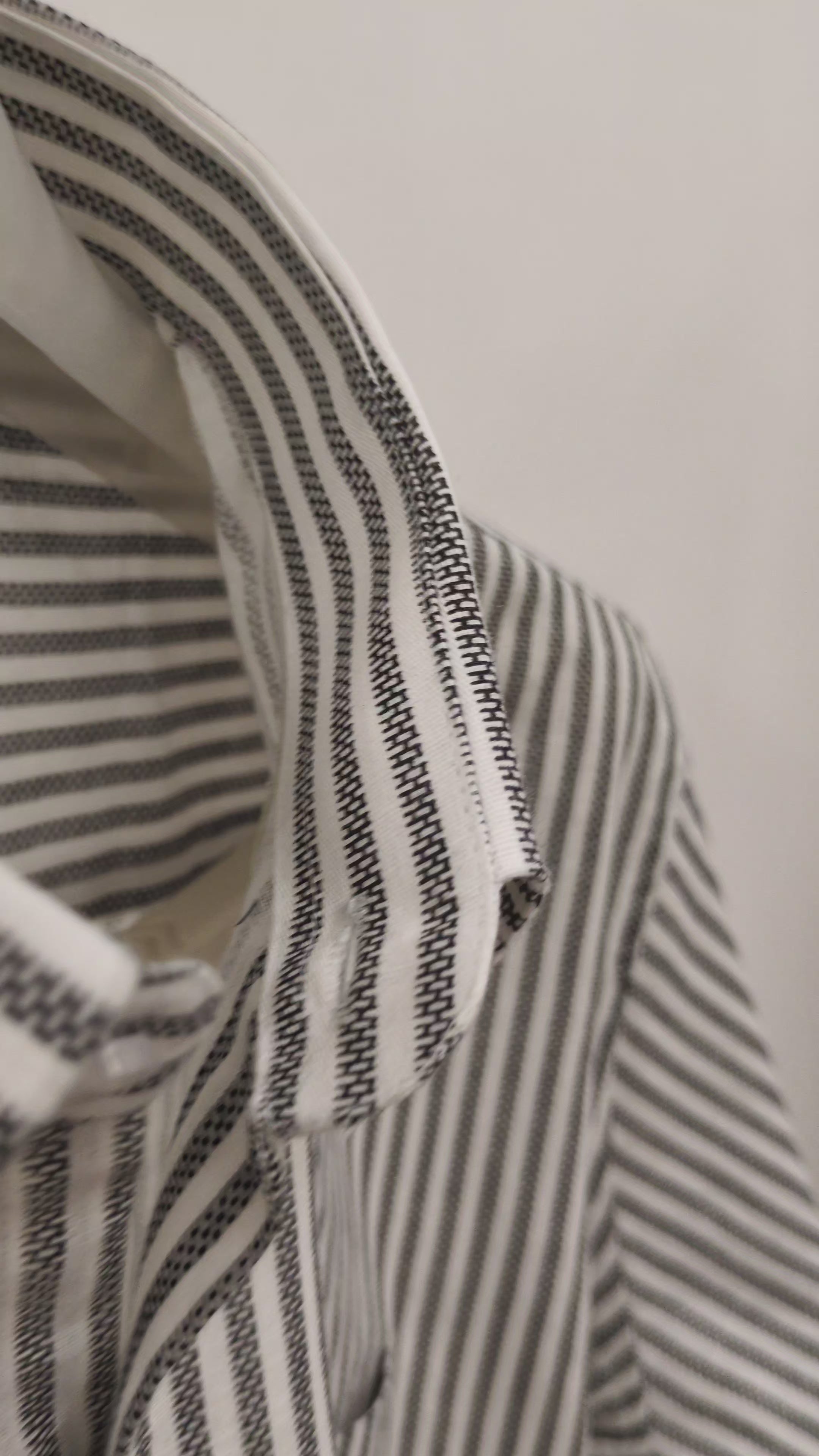 Black Prism Pinstripe Linen Shirt